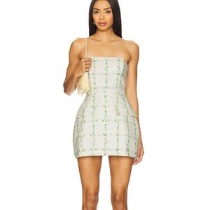 Amanda Uprichard Strapless Bethany Skort Romper